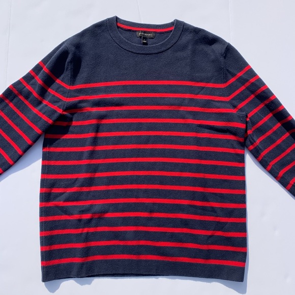 Banana Republic Striped Crewneck sz L - Picture 2 of 7